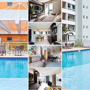 Apartamento Apto A 10 Min Da Germanica, Dois Quartos, Salas De Estar E Jantar, Cozinha Completa, Sacada Com Churrasqueira, Wi-fi, Piscina, Academia, Mercadinho 24 E Vaga De Garagem, Blumenau